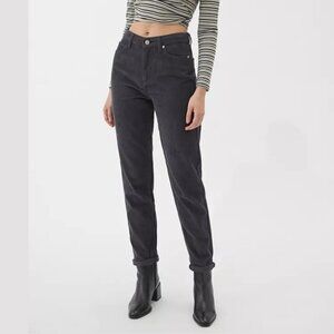 BDG Urban Outfitters High Rise Mom Corduroy Pants Gray Size 25